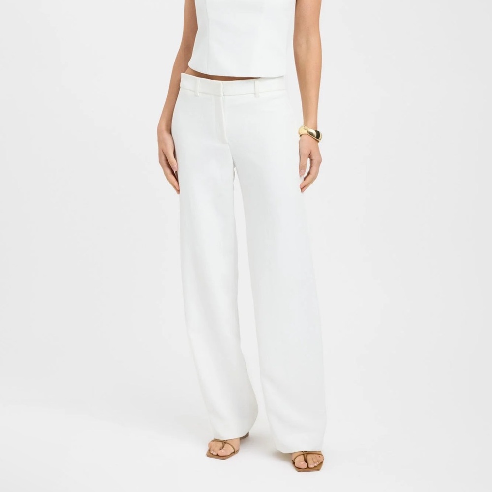 KOOKAI Ariel Low Rise Pant Size 6 Natural White